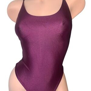 Elegant Purple Women's One Piece Swimsuit